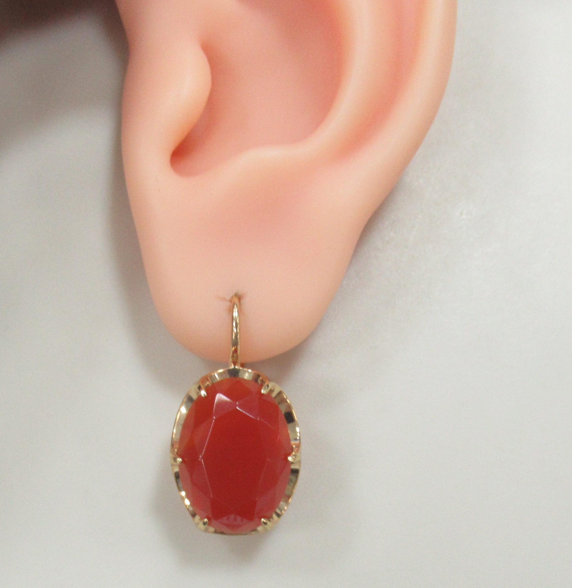 Серебряные серьги с агатами
